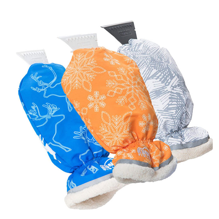 Isskraber med vandtæt handske, refleks og 10 cm blad - Kungs