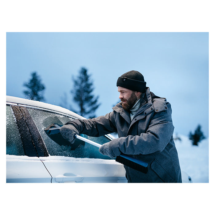 Snekost med isskraber 77 cm - Mega-Is til bilruder og spejle, Kungs