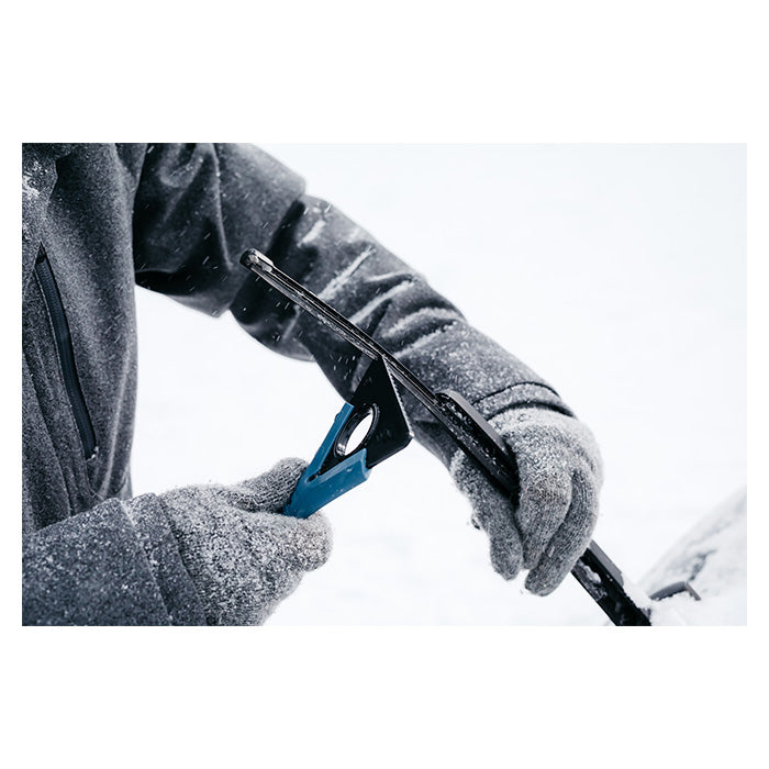 Snekost med isskraber 77 cm - Mega-Is til bilruder og spejle, Kungs