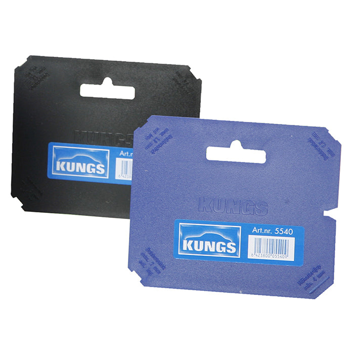 Isskraber plast kompakt 12x13 cm med hak og mønsterdybdemåler - Kungs