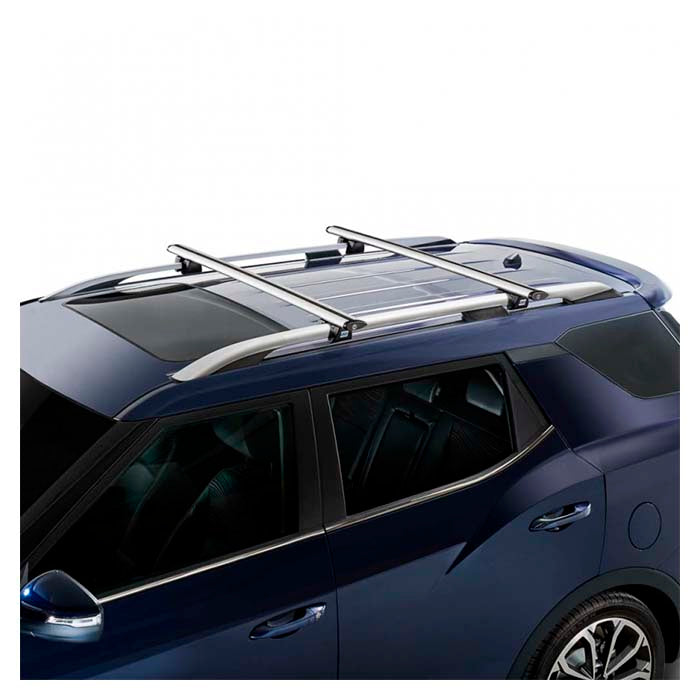 Lastskinner 128 cm aluminiums (2 stk) til tagskinner - CRUZ