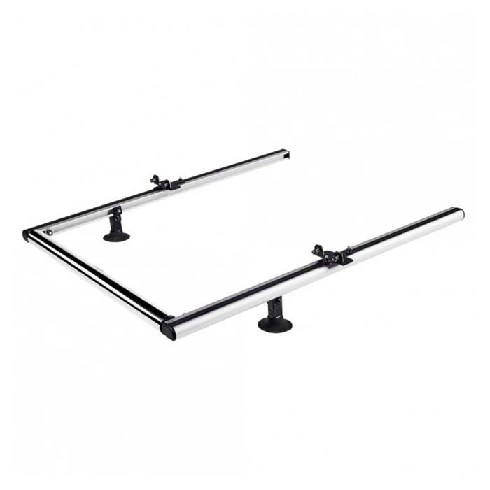 Aluminiumsrulle 80 cm med alu-beslag til tagstang - Cruz