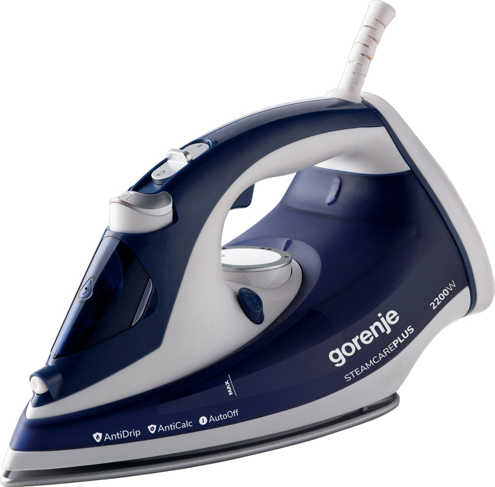 Gorenje STEAMCARE PLUS SIH2200BLC Dampstrygejern 2200W Blå Hvid