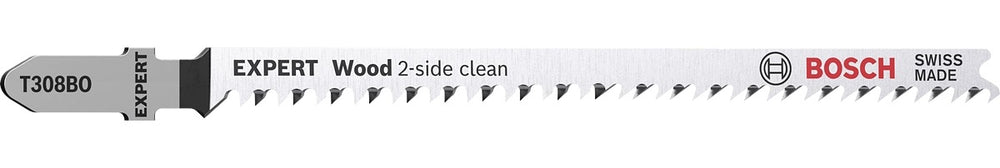 Bosch Expert Wood 2-side clean T308 BO Stiksavsklinge Stiksav