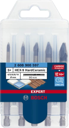 Bosch Expert HEX-9 HardCeramic Borebitsæt Roterende stødbor Stødskruetrækker