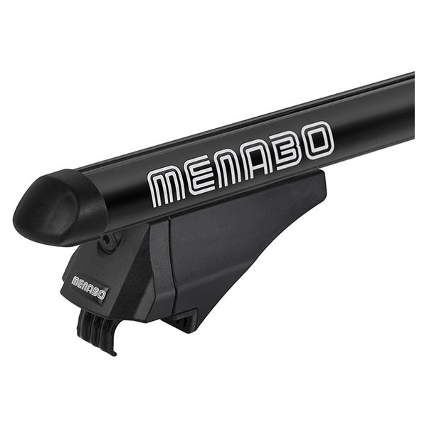 Tagbøjlesæt til ræling/nedfældet 120 cm, 75 kg, sort - Menabo