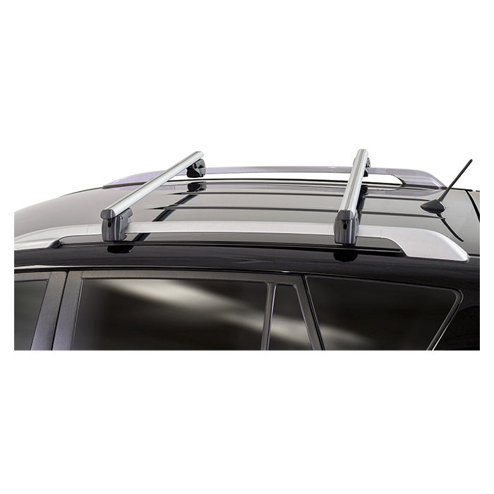 Tagbøjlesæt XL til ræling 135 cm, 90 kg bæreevne, sølv - Menabo