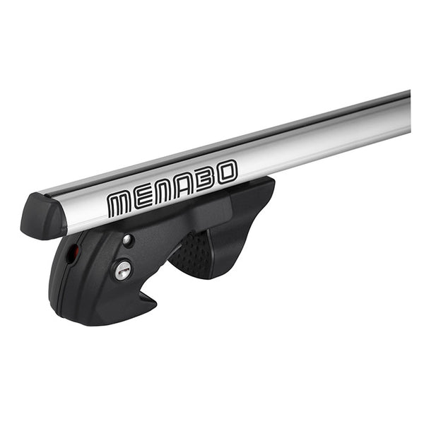Tagbøjlesæt 120 cm til ræling, 90 kg kapacitet, sølv - Menabo