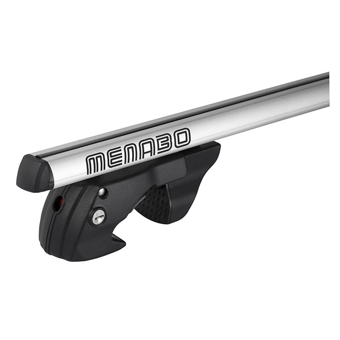 Tagbøjlesæt 120 cm til ræling, 90 kg kapacitet, sølv - Menabo