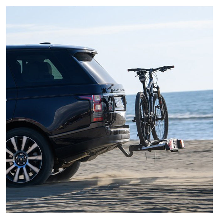 Cykelholder til 2 cykler anhængertræk, foldbar & vippefunktion - Menabo