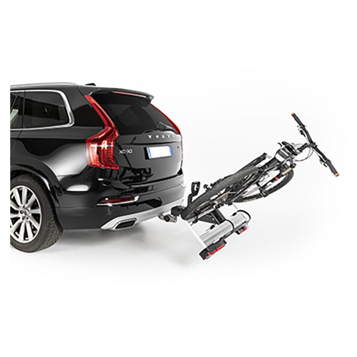 Cykelholder til 2 cykler anhængertræk, foldbar & vippefunktion - Menabo