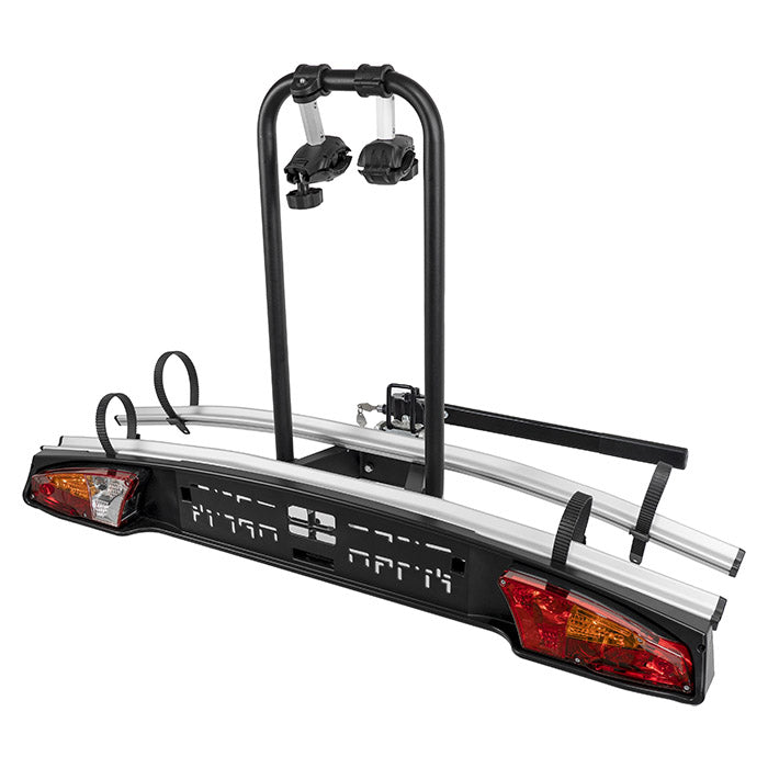 Cykelholder til 2 cykler til anhængertræk, foldbar, 45 kg kapacitet - Menabo