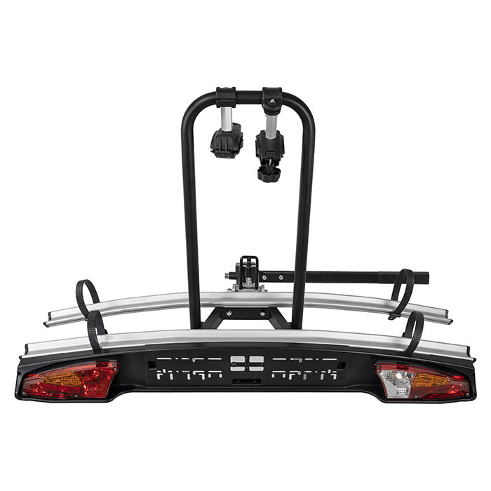 Cykelholder til 2 cykler til anhængertræk, foldbar, 45 kg kapacitet - Menabo