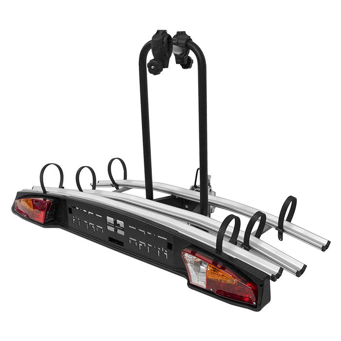 Cykelholder til 2 cykler til anhængertræk, foldbar, 45 kg kapacitet - Menabo