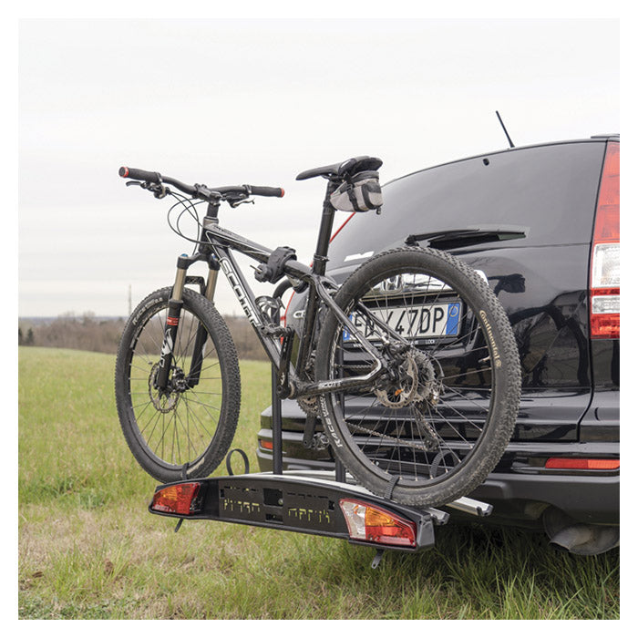 Cykelholder til 2 cykler til anhængertræk, foldbar, 45 kg kapacitet - Menabo