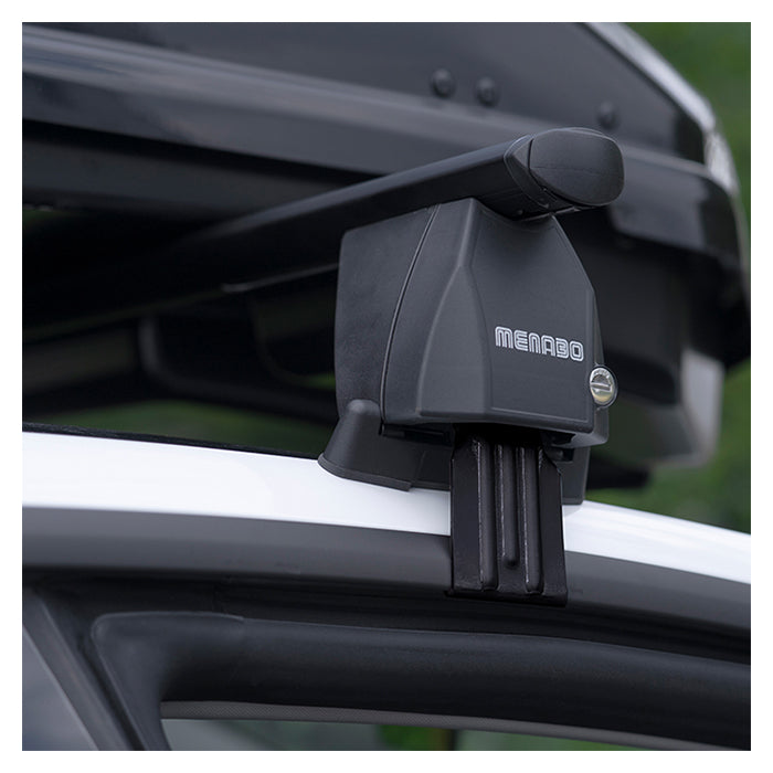 Tagbøjler til Tesla Model Y 2020- (Alu, 50 kg, T-System, lås) Menabo