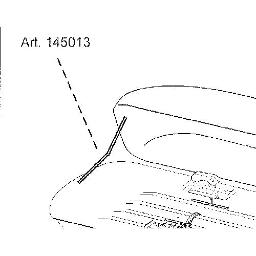 Sakseholder vægmonteret Triton låg 450+650 mm - pladsbesparende opbevaring. Mont-blanc