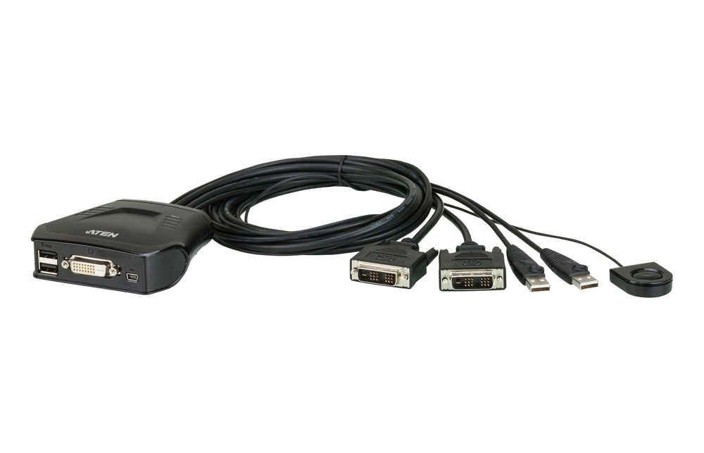StarTech.com 2 Port HDMI KVM - 4K 60Hz - Compact UHD HDMI USB KVM 4ft Cables & Audio - Bus Powered & Remote ing (SV211HDUA4K) KVM / audio-switch Desktop