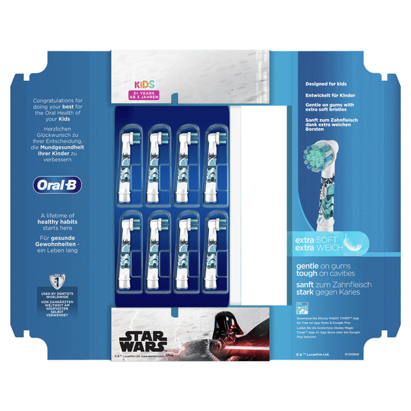 Oral-B Kids 81748450 børstehoved til elektrisk tandbørste 8 stk Flerfarvet
