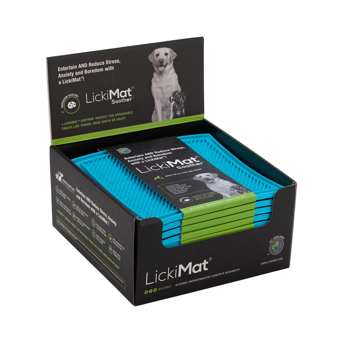 Hund Feeder Lickimat Turkisblå TPR