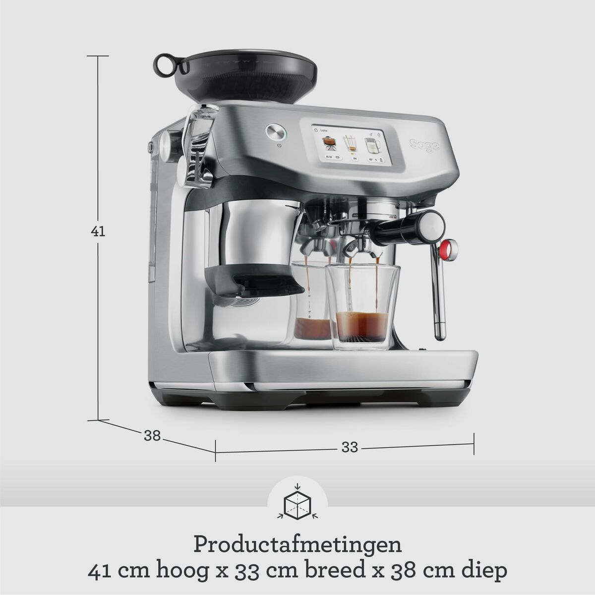 Elektrisk kaffemaskine Sage THEBARISTATOUCH