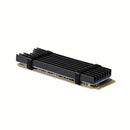 Axagon CLR-M2L6 Computerkølesystem M.2 NVMe SSD, Solid-state drev Køleplade/køler Sort 1 stk