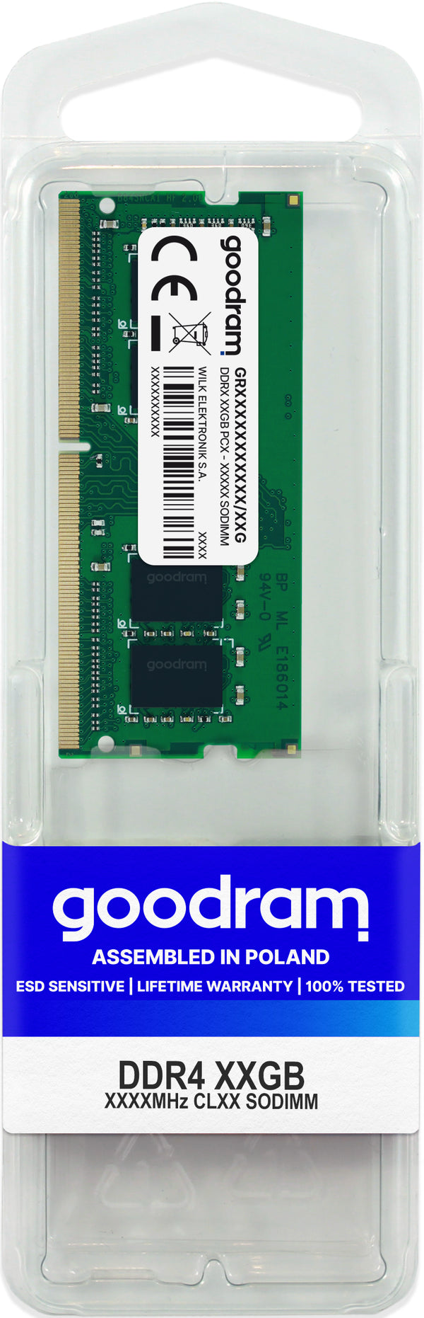 Goodram GR2666S464L19/32G hukommelsesmodul 32 GB 1 x 32 GB DDR4 2666 MHz