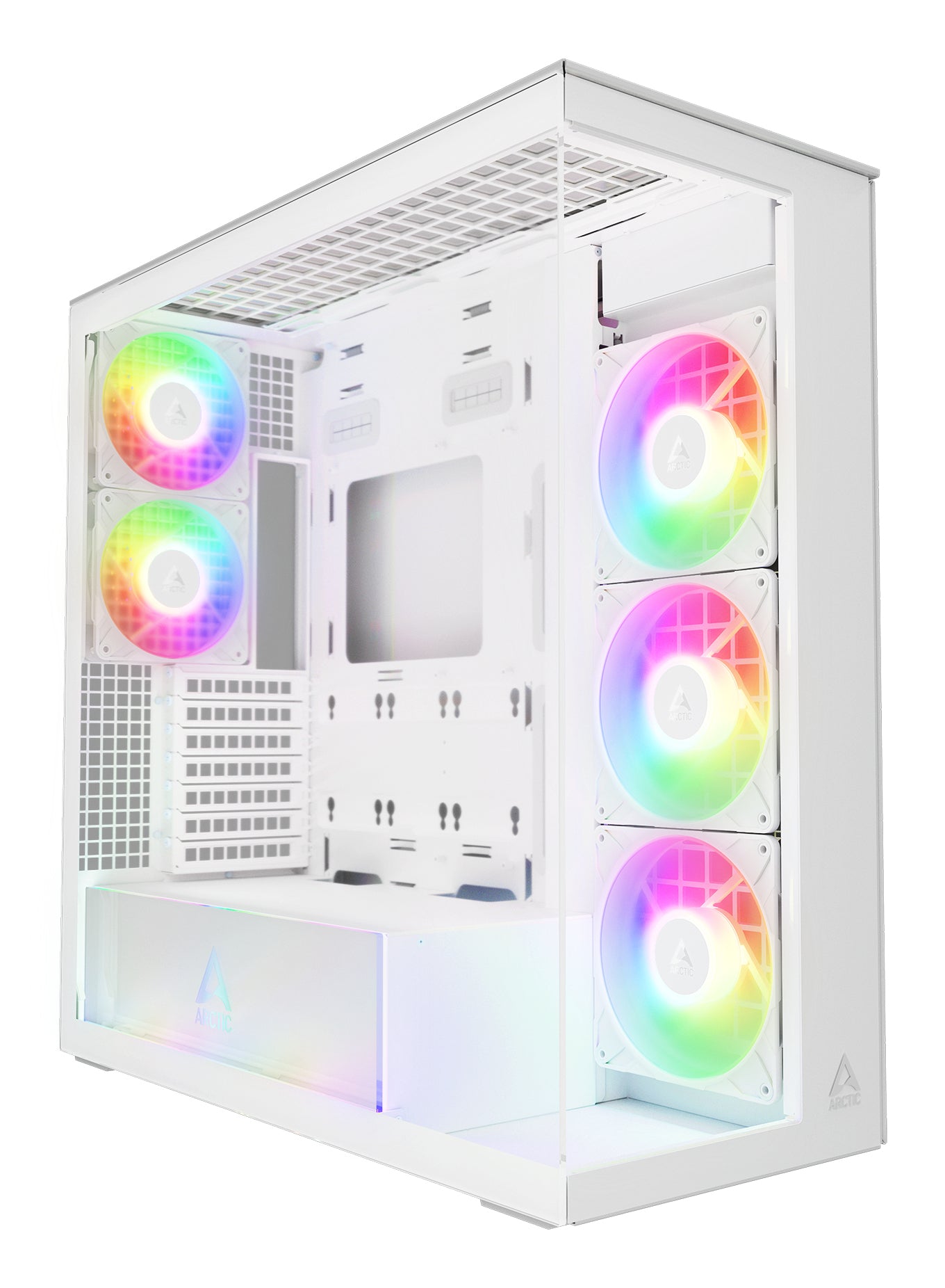 Arctic Xtender Case White Tårn Udvidet ATX Ingen strømforsyning Glass Hvid