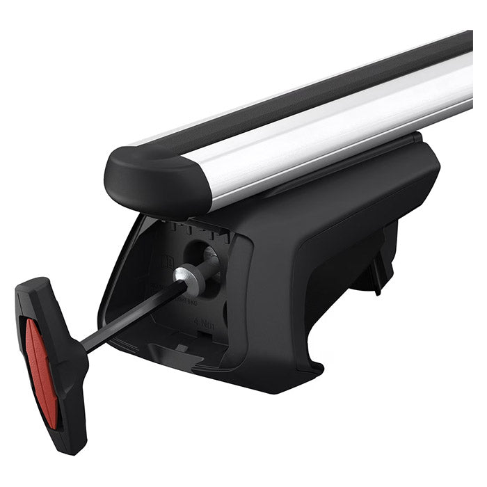 Tagbøjler til hævede rælinger 135 cm aluminium, op til 100 kg - Thule