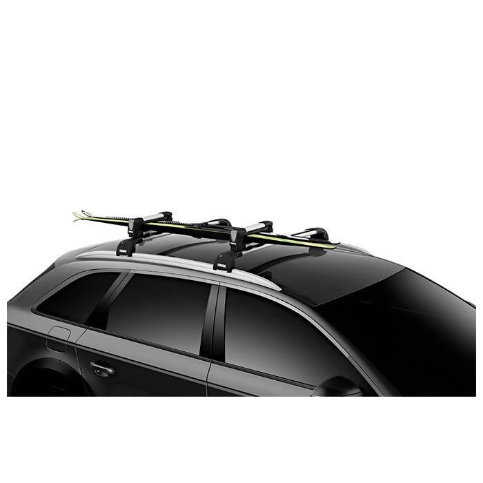 Skiholder 2 par SnowPack til tagbøjle, aluminium - Thule