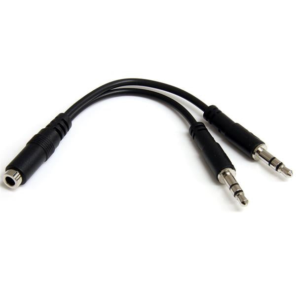StarTech.com 3.5mm 4 Position to 2x 3 Position 3.5mm Headset Splitter Adapter - F/M - 3.5mm headset Adapter Cable (MUYHSFMM) Splitter til hovedsæt