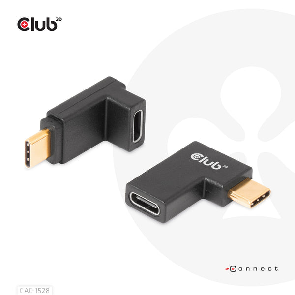Club 3D CAC-1528 USB-C Gen 2 vinkel adapter kit Sort