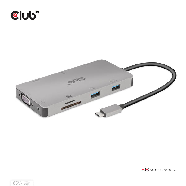Club 3D CSV-1594 9-in-1 USB-C Gen1 Dockingstation
