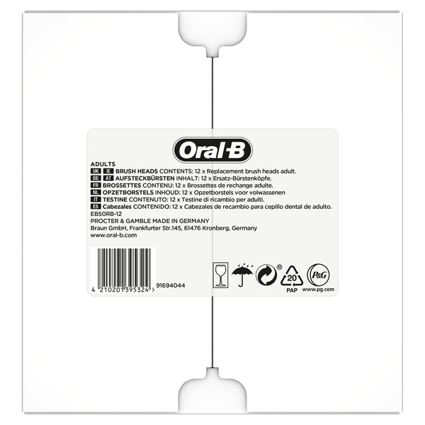 Oral-B CrossAction Cross Action Clean Maximizer 12er FFS 12 stk Hvid