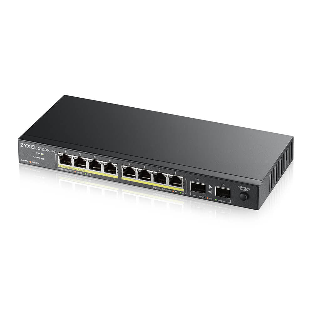 Zyxel GS1100-10HP Switch 10-porte Gigabit PoE+