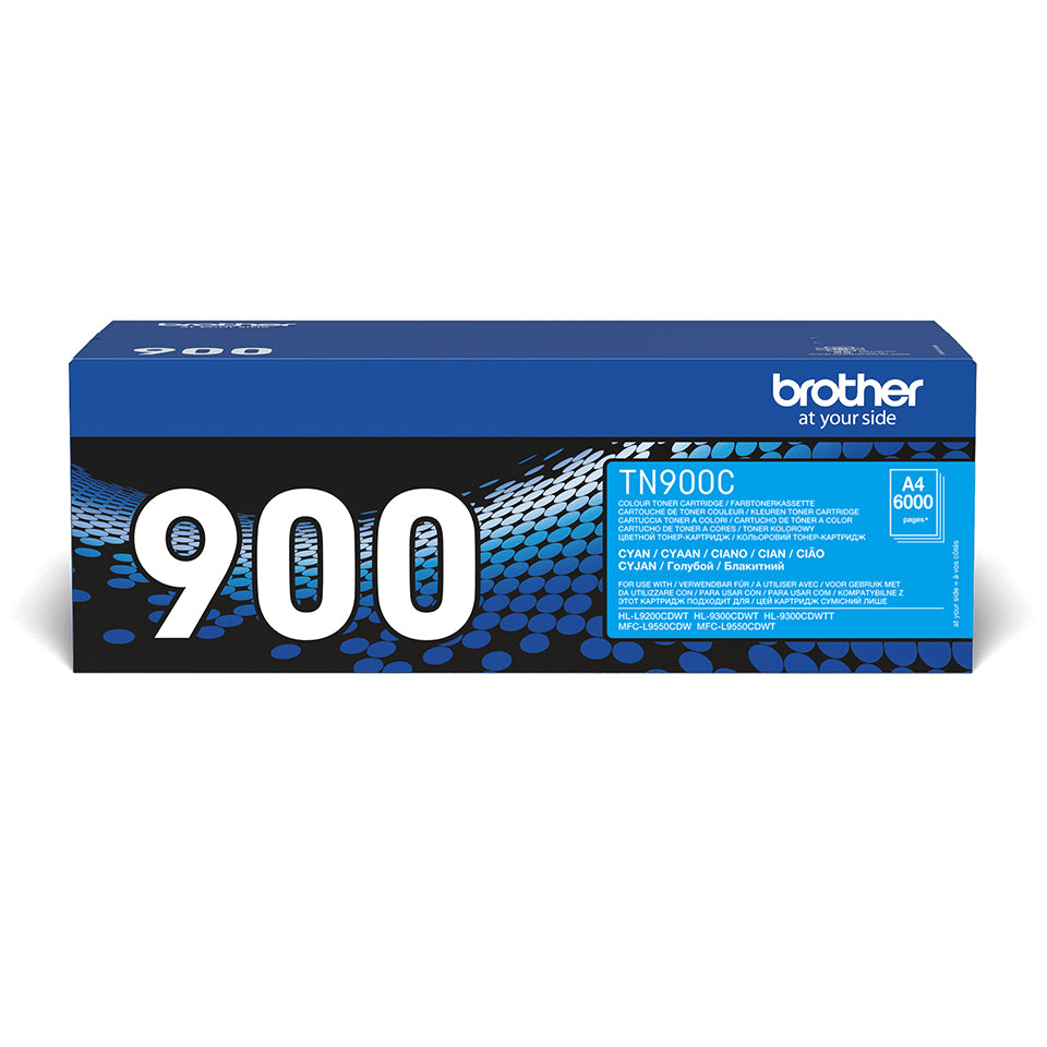 Brother TN 900C Cyan 6000 sider Toner