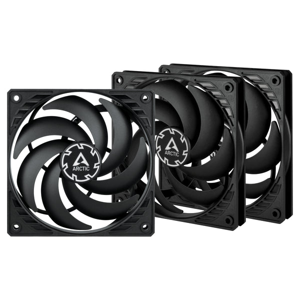 ARCTIC P12 Slim PWM PST Fan 3-pack Sort 120 mm