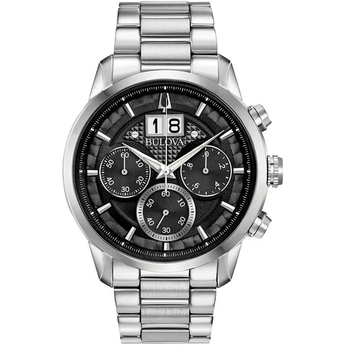 Bulova Classic sort herreur 96b319