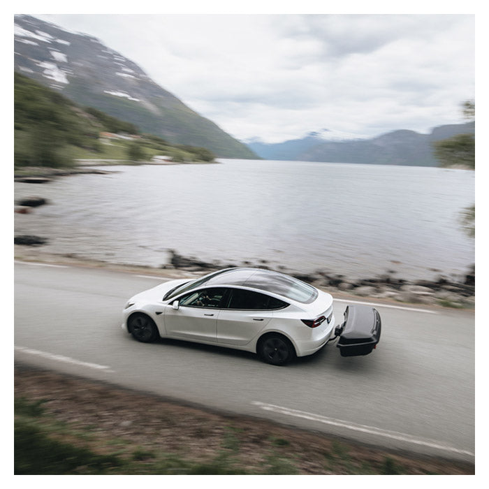 Bagageboks 300L til anhængertræk, lav højde og aerodynamisk design - Thule