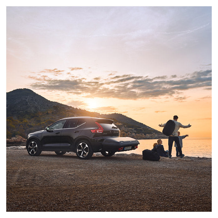 Bagageboks 400L til anhængertræk, lav profil og værktøjsfri montering - Thule