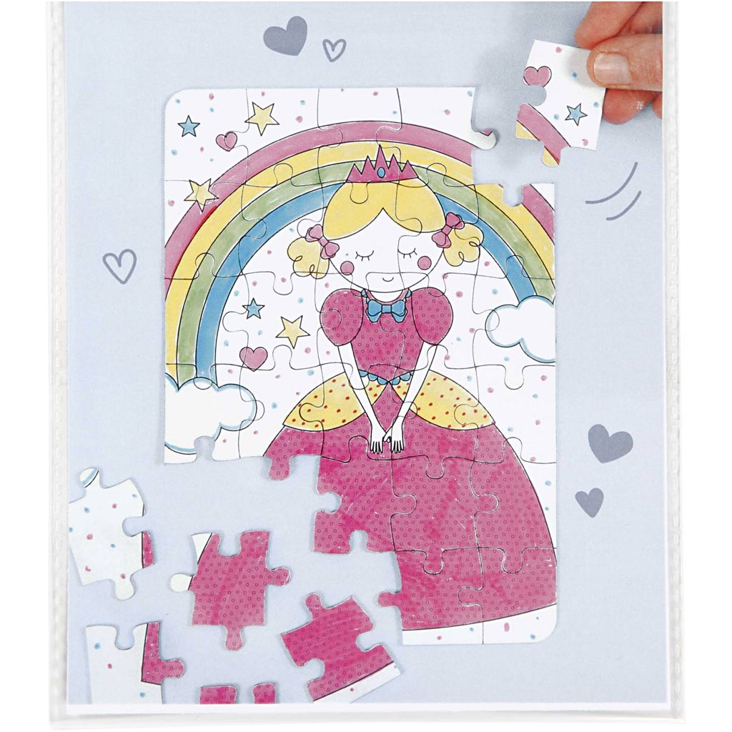 Mini DIY Kit, puslespil, hvid, 1 pk.