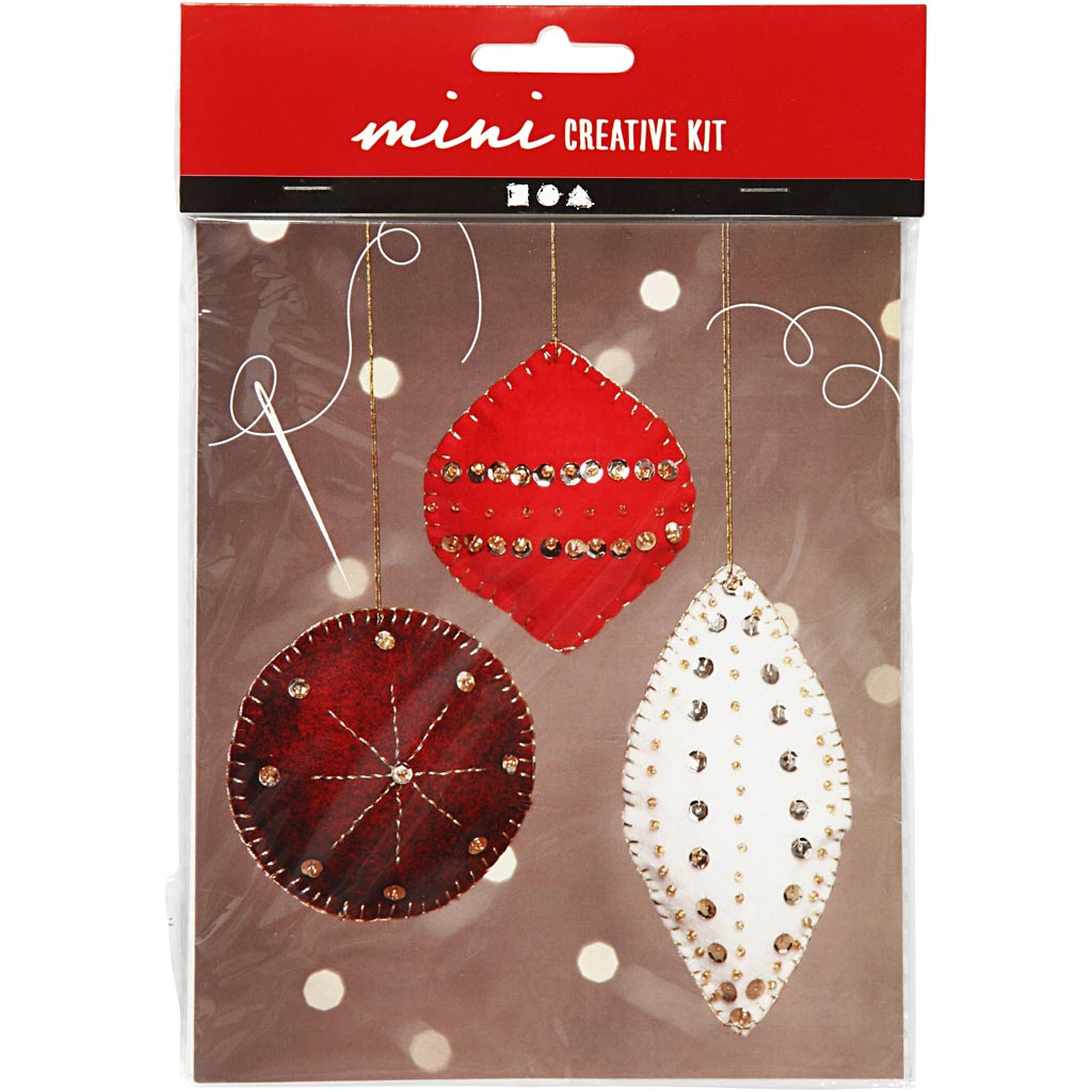 Mini DIY Kit, filtornamenter, H: 9,5+10+15 cm, 1 sæt