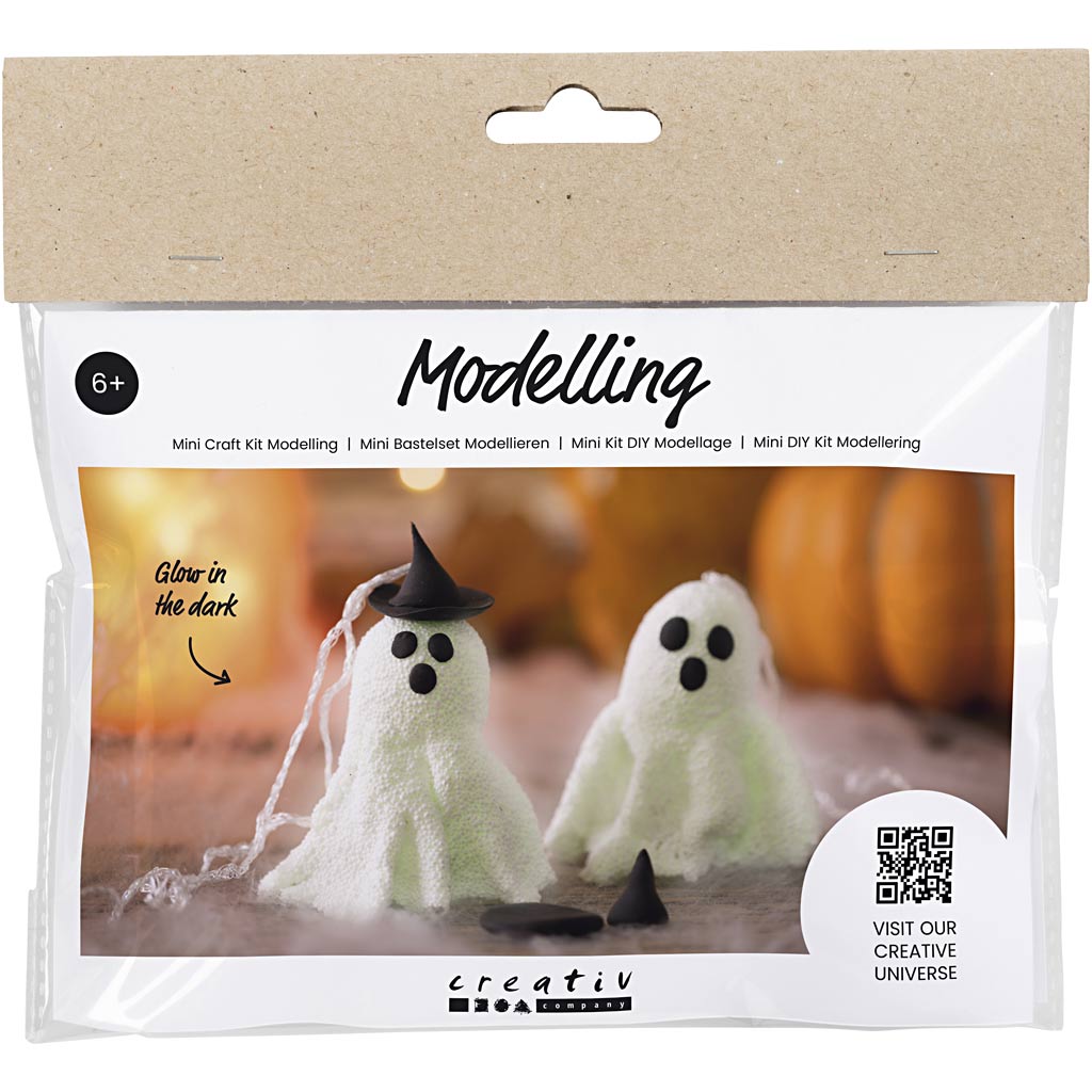 Mini DIY Kit Modellering, Spøgelse, 1 pk.