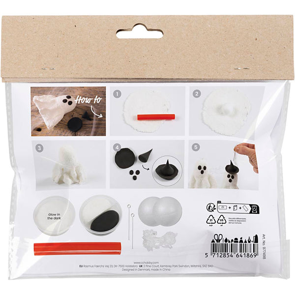 Mini DIY Kit Modellering, Spøgelse, 1 pk.