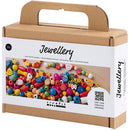 Mini DIY Mix Smykker, glade farver, 1 pk.