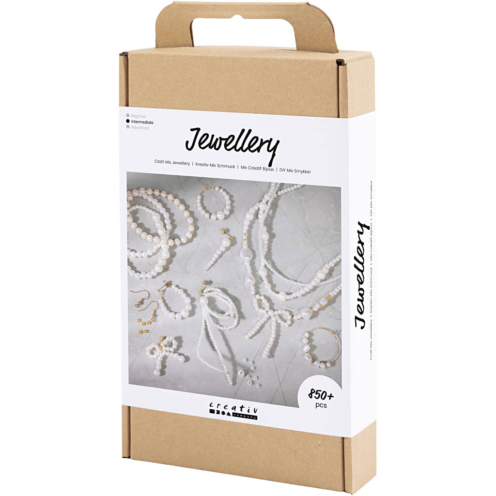 DIY Mix Smykker - Forgyldte Perlemorsperler 1 pk.