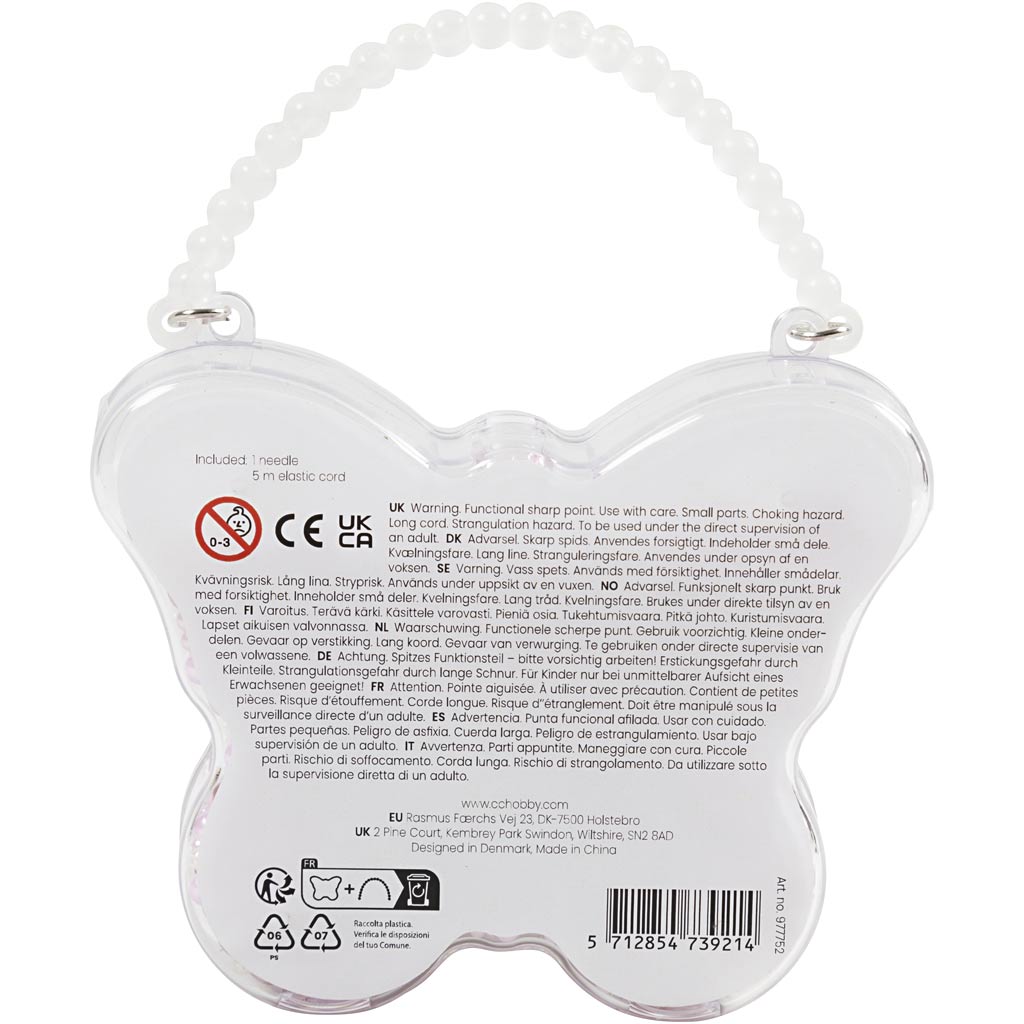 Voksperler, hulstr. 1,3-2,5 mm, pastelorange, soft rosa, lys lilla, perlemor, 127 g, 1 pk.