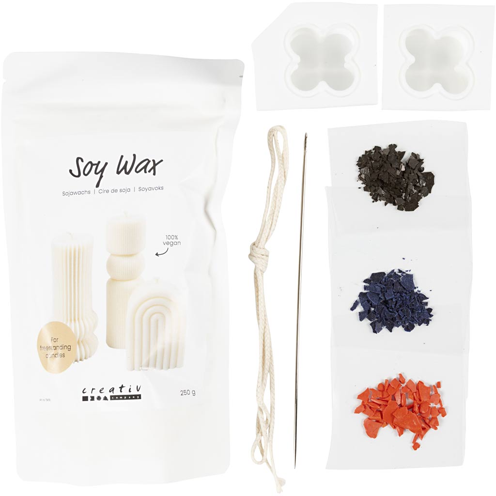 DIY Kit til Bubble Soyalys - 6 Lys i 3 Farver