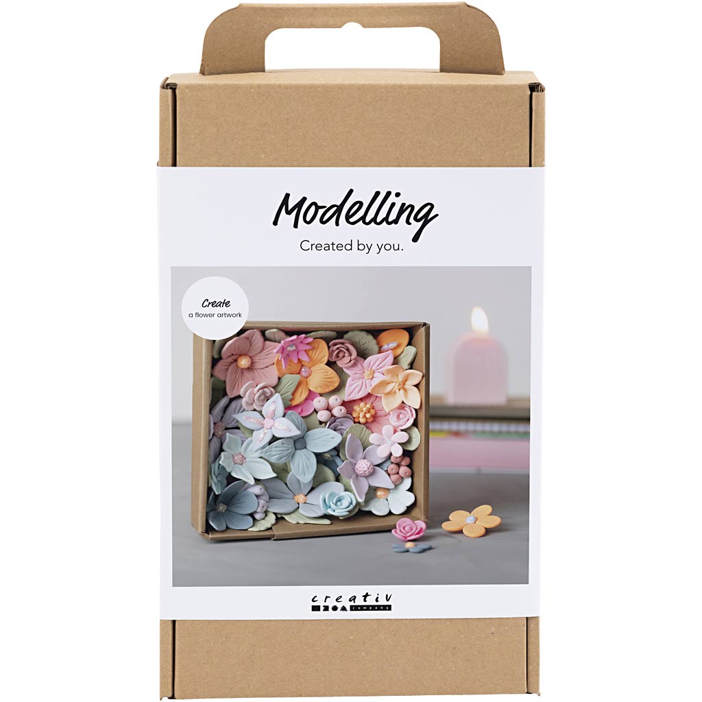 DIY Blomster Kit i Silk Clay® - Pastelfarver