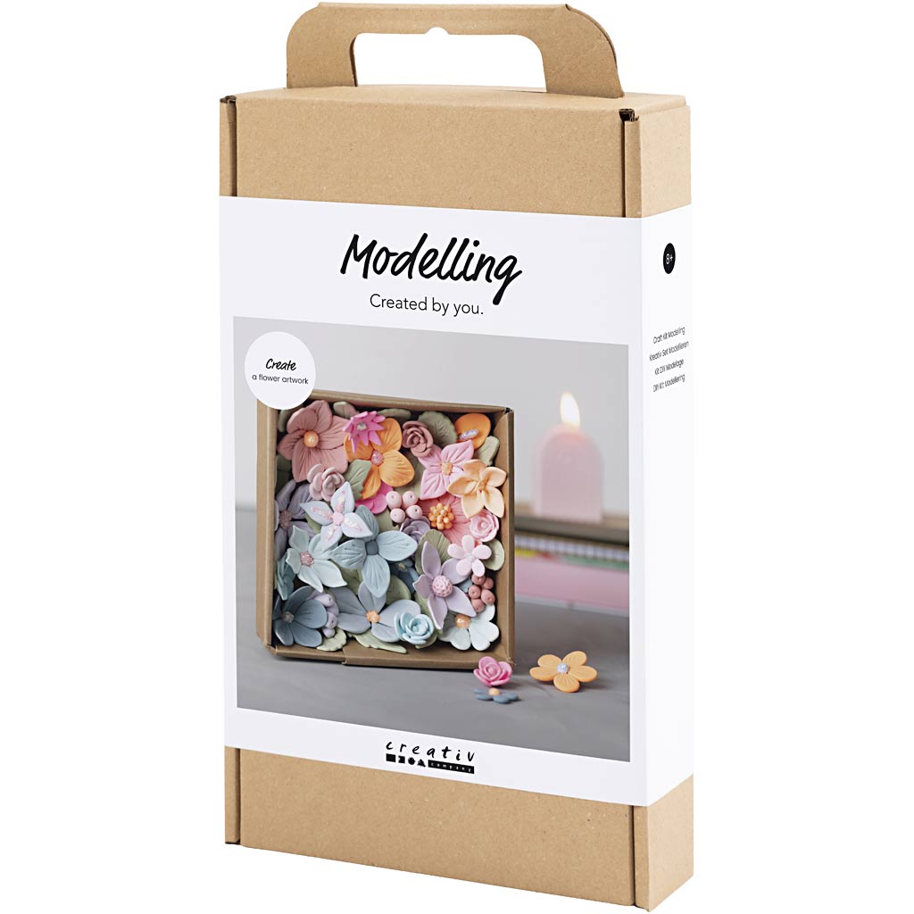 DIY Blomster Kit i Silk Clay® - Pastelfarver